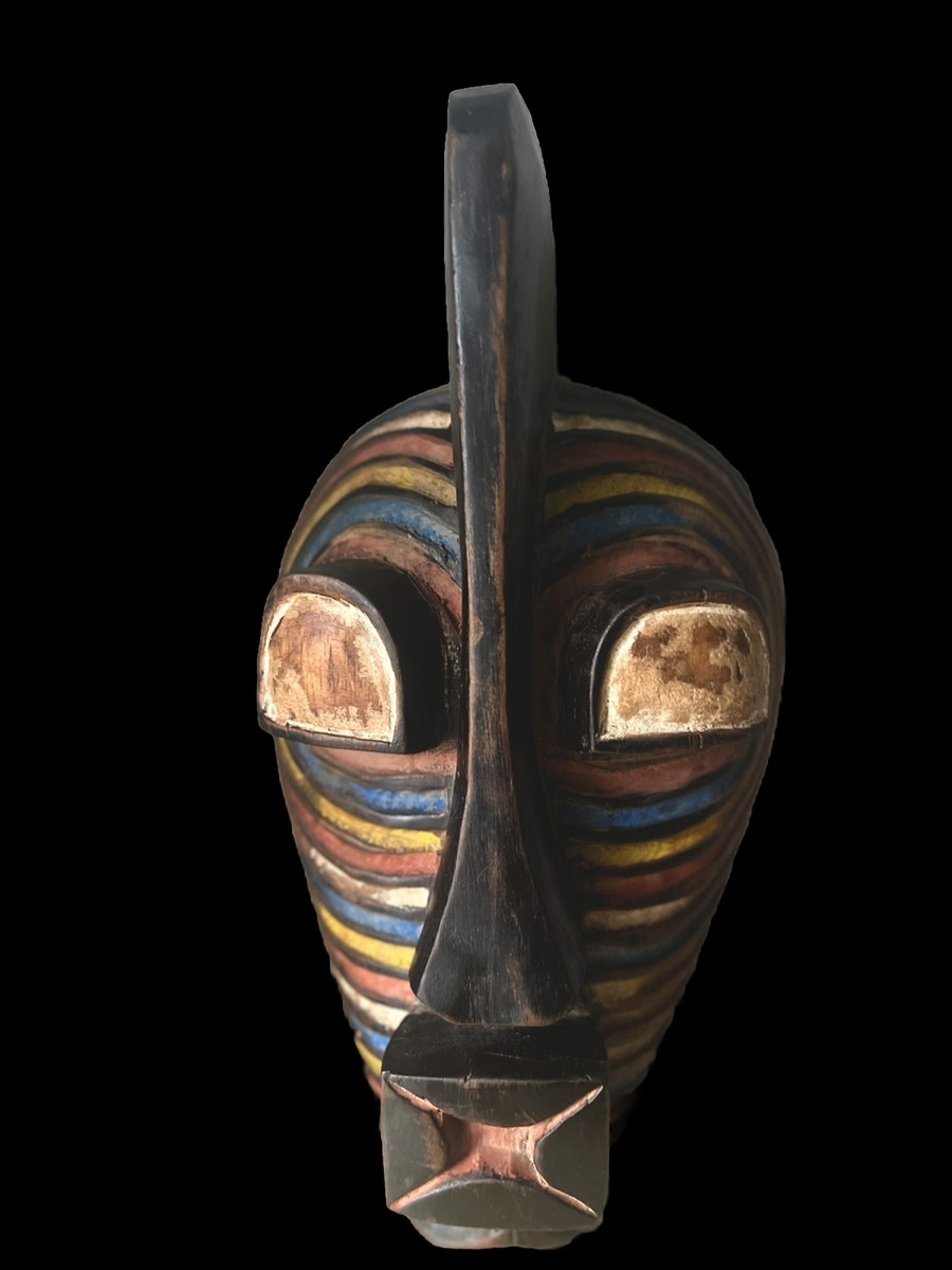 African Tribal Face Mask Wood Hand Wall Hanging Songye $99 | eBay