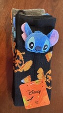 STITCH DISNEY SOCKS 3 PAIRS CREW SHOE SIZE 4-10