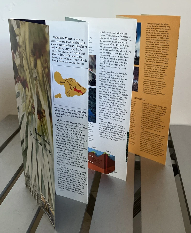 Rare Maui First Day Of Issue Hawaii Stamp 1959 Brochure Haleakala National Park - Image 3 of 4