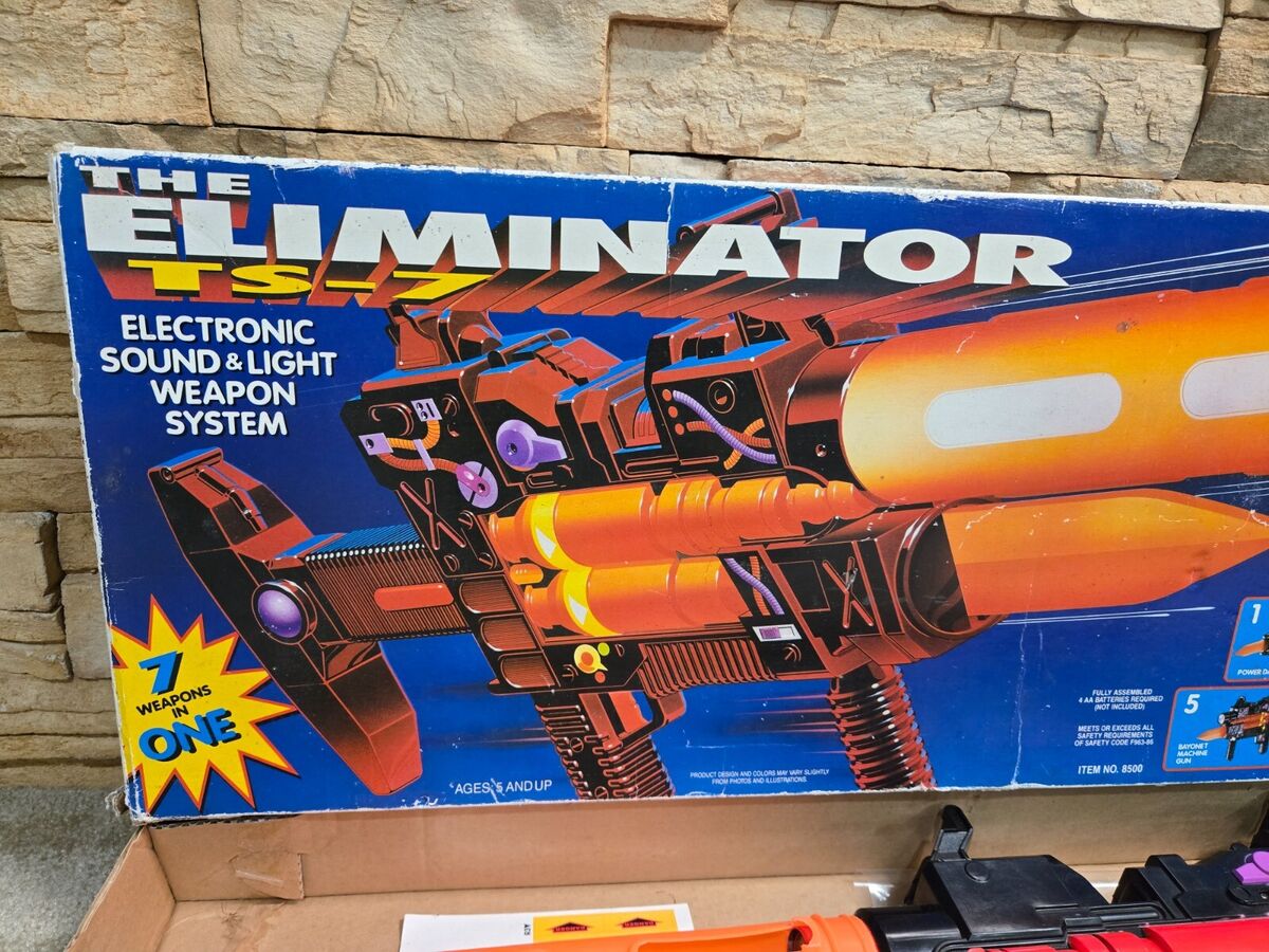 Vtg 1992 The Eliminator Ts-7 Gun Toy Biz Electronics Sound Vtg 1992 The Eliminator Ts-7 Gun Toy Biz Electronics Sound