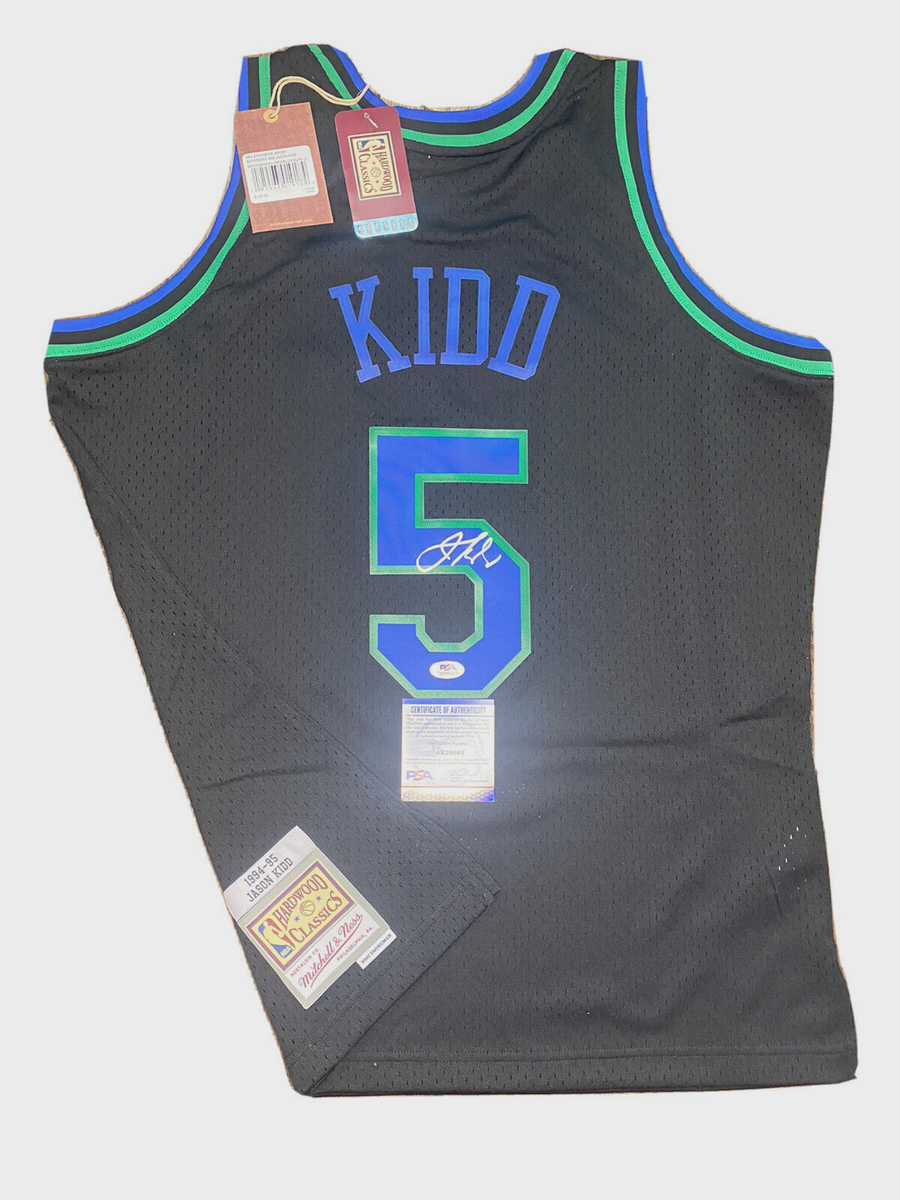 JASON KIDD SIGNED AUTO DALLAS MAVERICKS MITCHELL NESS SWINGMAN