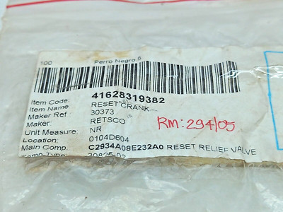 Retsco 30373 Reset Crank 2PCs In Lot