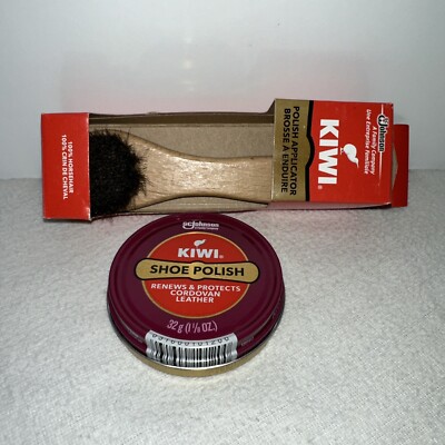 KIWI, Shoe Polish and applicator , SC Johnson, Since 1906, Cordovan, 1-1/8 oz.