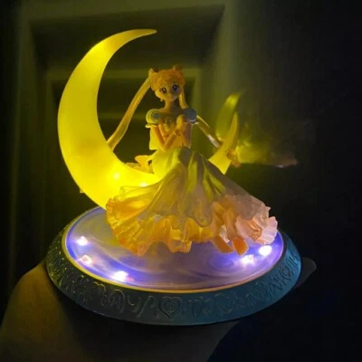 Figurine sailor moon veilleuse 14Cm statuette lumineuse Collection manga