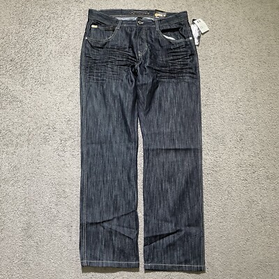 Southpole Jeans Mens 38x34 Blue Baggy Hip Hop Skater Grunge Cyber Goth Y2K
