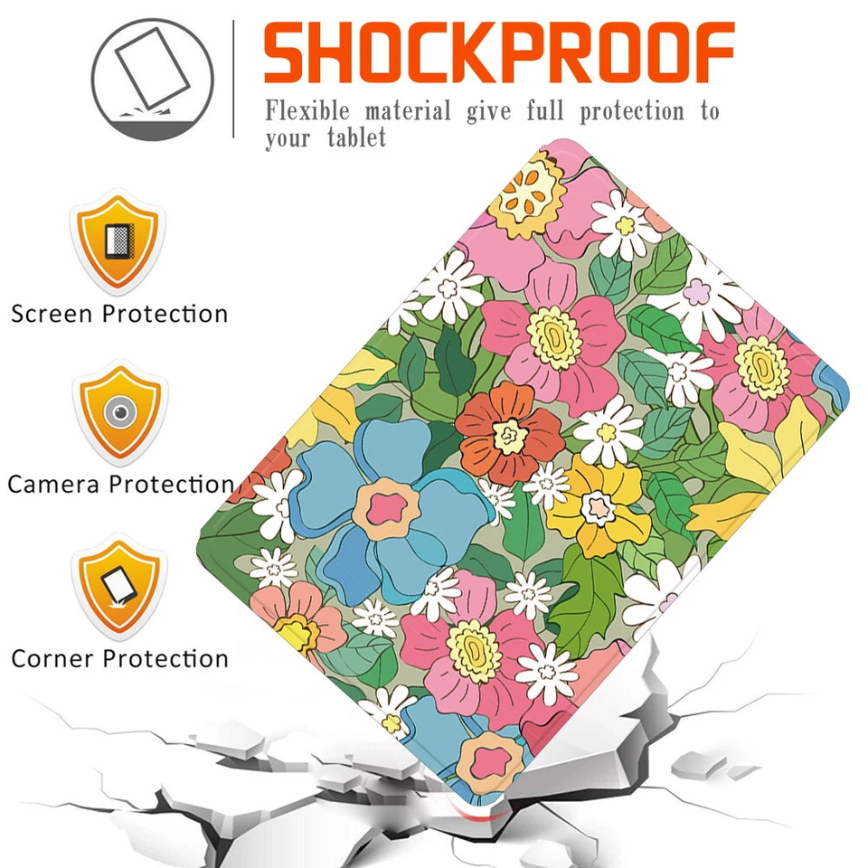 Printed Leather Stand Cover Case For Samsung Galaxy Tab A11 8.7''/A11+ 11'' 2025 - Image 3 of 4