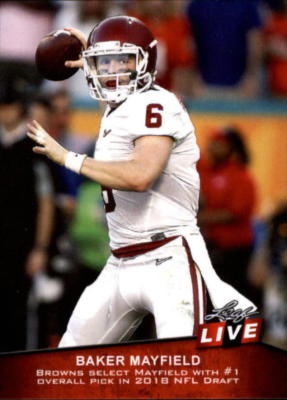2018 Leaf Live #13 Baker Mayfield SP SSP RC Rookie Print Run /247 Browns