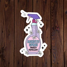 Mental health awareness sticker vinyl decal anxiety positivity anxiety spray