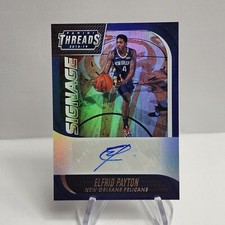 2018-19 Panini Threads Signage Elfrid Payton #17 Autograph Pelicans