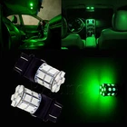 GREEN 3157 3757 4114 T25 Car DRL Running 20 5050 SMD LED Light Lamp Bulb Pair P3