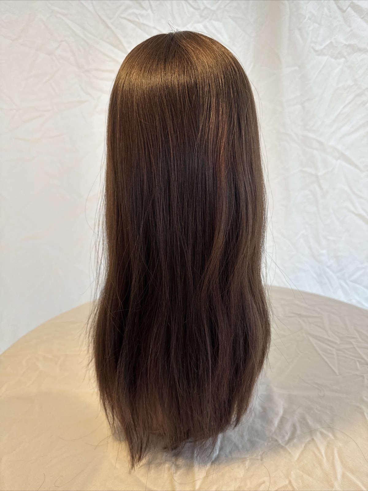 Highline Wigs Silk Top Topper Med Brown 19in 8x9 Cap eBay