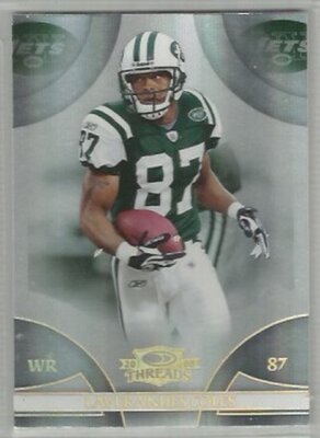 Laveranues Coles New York Jets 2008 Donruss Threads GOLD HOLOFOIL 18/50