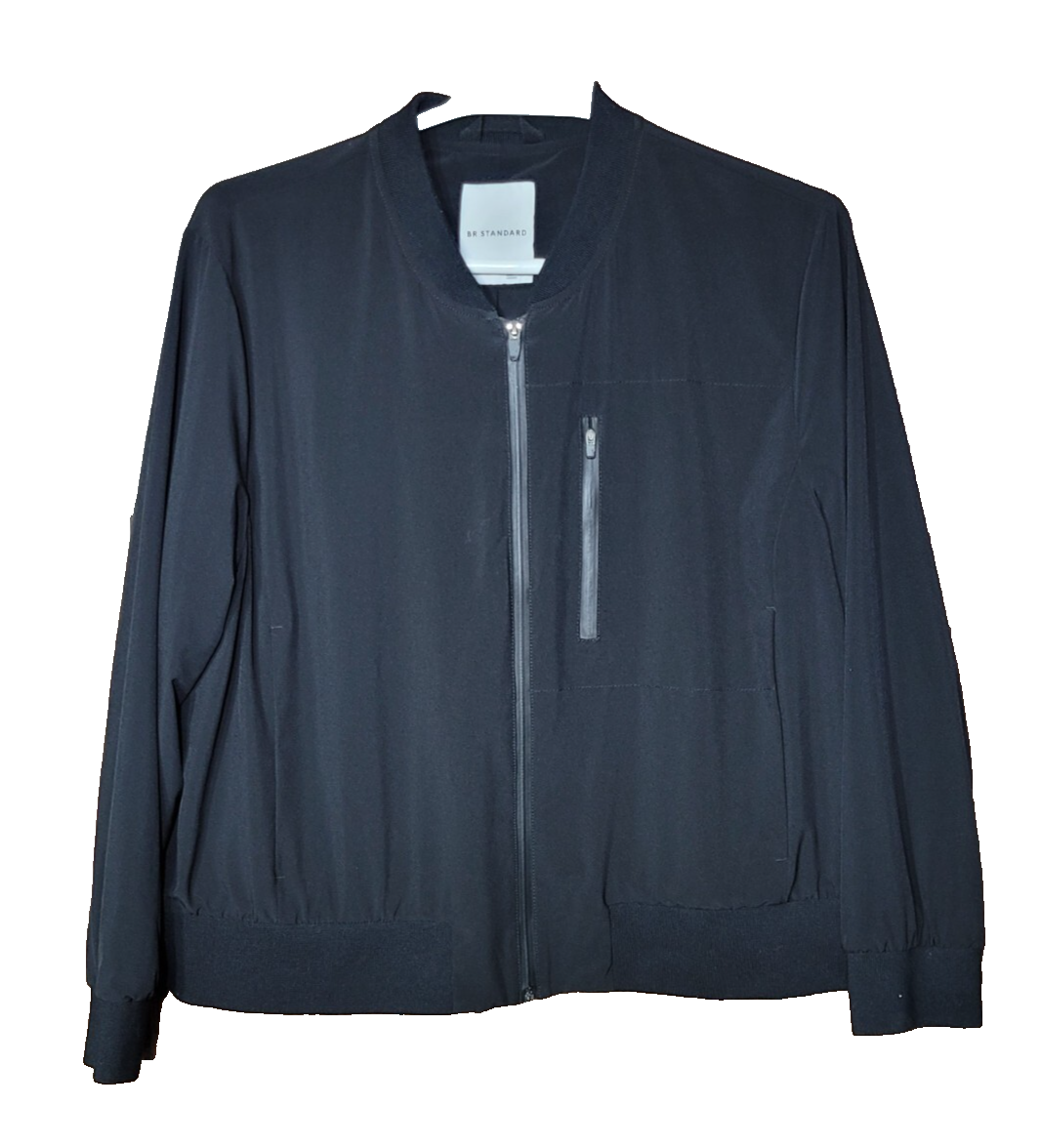 Banana Republic BR Standard Mens Full-Zip Jacket Black