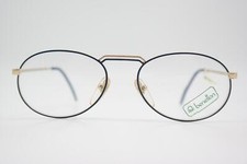 Vintage Glasses Benetton MIAMI Blue Gold Oval Eyeglass Frame