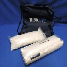 Sidney Sleep Mini Size Travel White Pillow, Extra Filler Travel Bag
