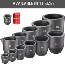 QNK Clay Graphite Crucible 1kg-12kg for Metal Melting Gold/Silver/Copper, Metals