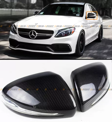 FOR 15-2023 MERCEDES BENZ C/E/S/GLC CLASS REPLACEMENT CARBON FIBER MIRROR COVER