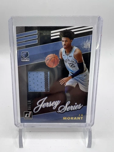 2019 Panini Donruss Ja Morant RC Jersey Series JS-JAM Prime Patch 8/10 Grizzlies