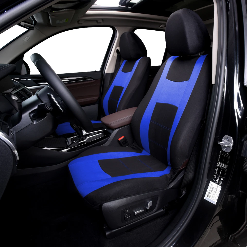 9 piezas Fundas de asiento envolventes completas de coche Cojín 5 asientos Protector Accesorios interiores Foto 2 de 4