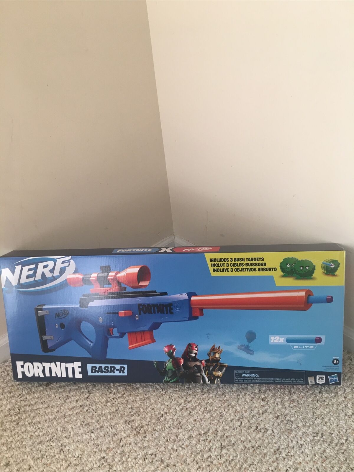 Nerf Fortnite BASR-L Blaster, Includes 12 Official Darts, Kids Toy