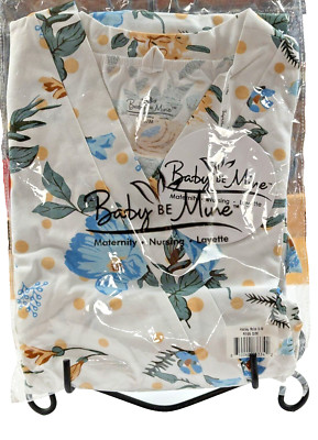 Baby Be Mine Hadley Floral Hospital/Home Maternity Robe Size S/M New w/Tags
