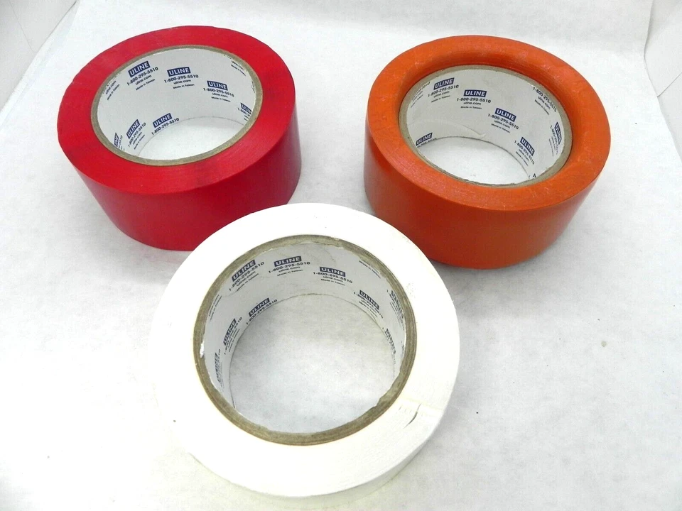 Choose Color! (One Roll) Uline Fine Line Vinyl Tape, 2" x 36 yds (108 ft) HR - Image 2 of 4