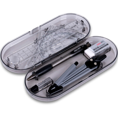 8 Pcs Maths Set, Geometry Protractor and Compass Set, Study and Drawing Tools US