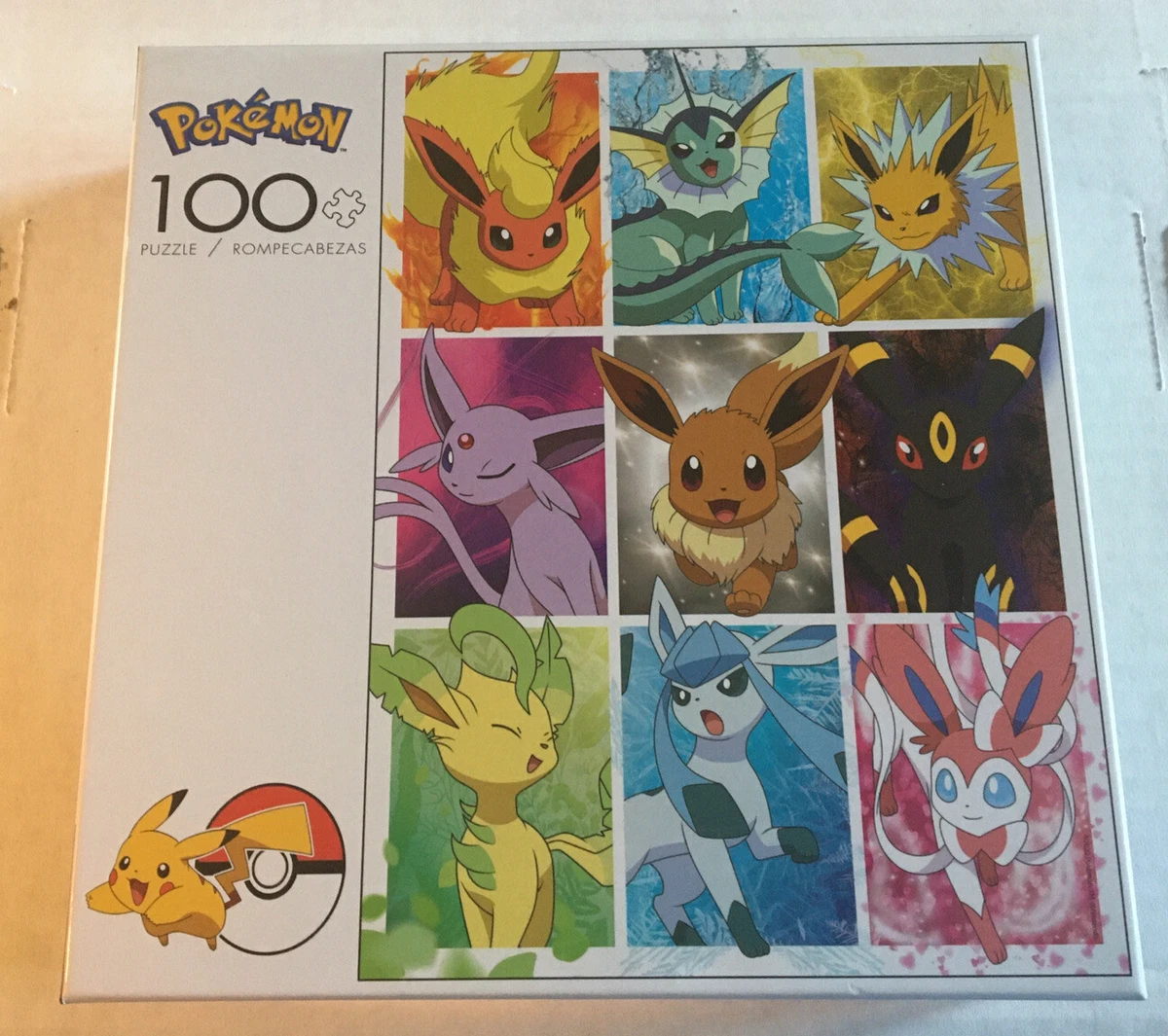 Buffalo Games Entertainment Pokemon Eevee Evolutions Frames 100 Pieces  Jigsaw Puzzle