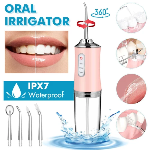 Oral B Irrigator Water Cordless Jet Dental Teeth Flossers Tooth Cleaner 4 Nozzle - Picture 2 of 17