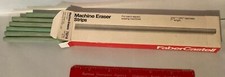VINTAGE FABER CASTELL MACHINE ERASER STRIPS 75216 NOS GREEN DRAFTING TOOLS 7"