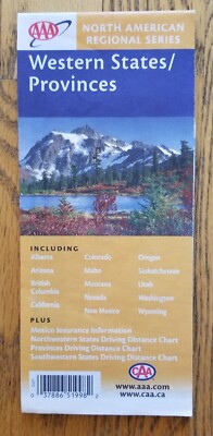 2004 AAA North American Regional Series Western States/ Provinces Map