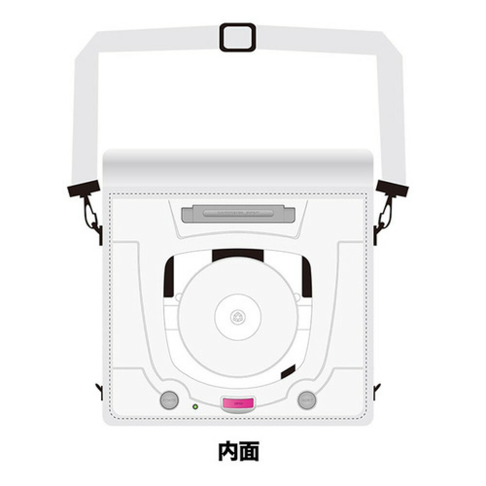 Sega Saturn 2way Shoulder Backpack Bag White 1 1 Scale 28cm Japan