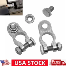 2PCS Car Battery Terminals Connectors Clamps Top Post Battery Terminal Protector