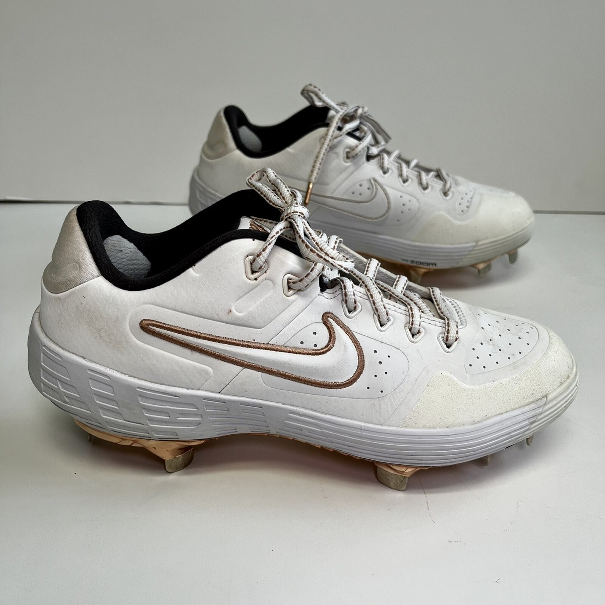 Nike Alpha Huarache Elite White Rose Gold Women's 7 Softball
