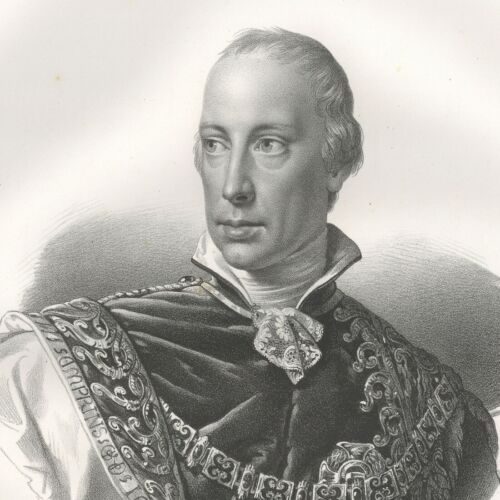 Portrait François I Emperor Austria - Lithography Folio Original Xixth - Picture 1 of 2
