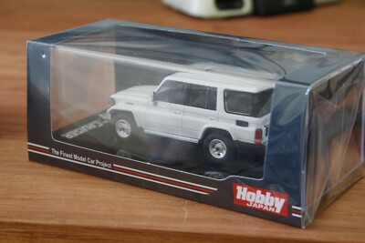 Hobby Japan Toyota Landcruiser 70 ZX 4 Door 1994 White 1/64 Scale