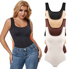 Women Bodysuit Tummy Control Brife Shapewear Slimming Full Body Shaper