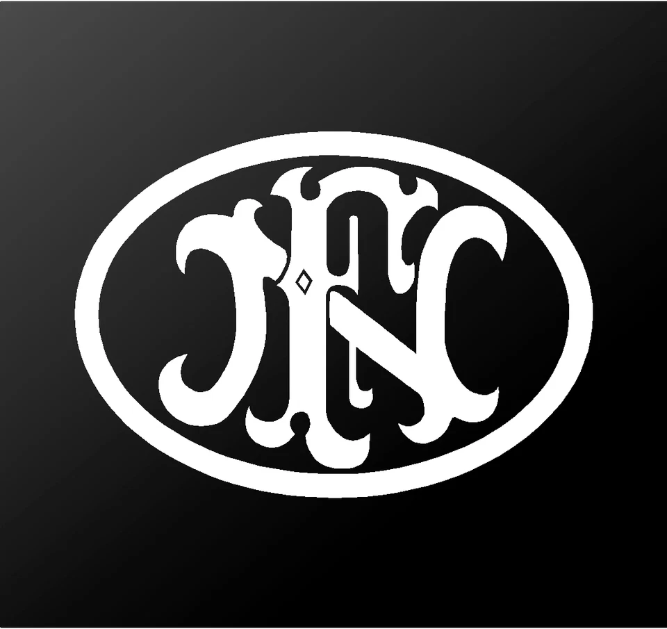 ORACAL FN Herstal Firearms Pistol Rifle Vinyl Decal Car Window Gun Case Sticker