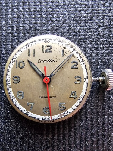 Movimiento y esfera de reloj Certina/Cadillac (raro) - Imagen 2 de 4