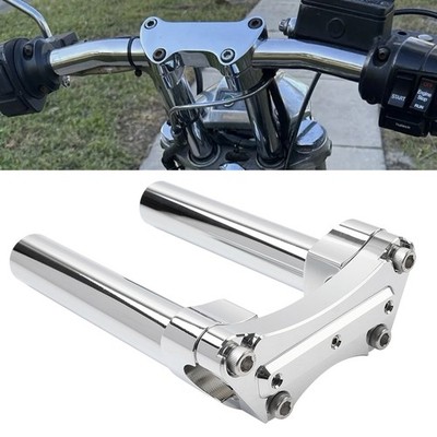 1x6,5 ''Lenker Riser Top Clamp Für Harley Softail Dyna Sportster XL883 Chrom