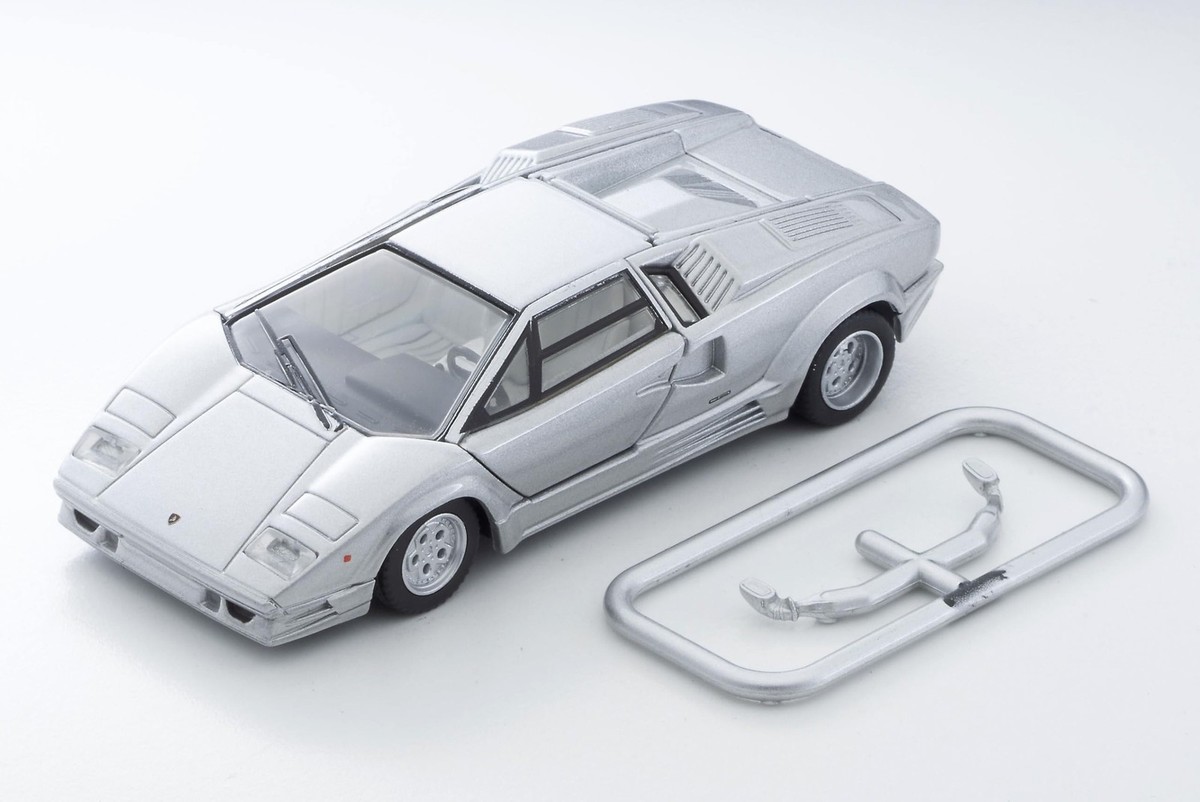Tomytec TLV-N Lamborghini Countach 25th Anniversary Silver Diecast