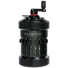 Vintage Curta Type 1 Black Mechanical Calcula...