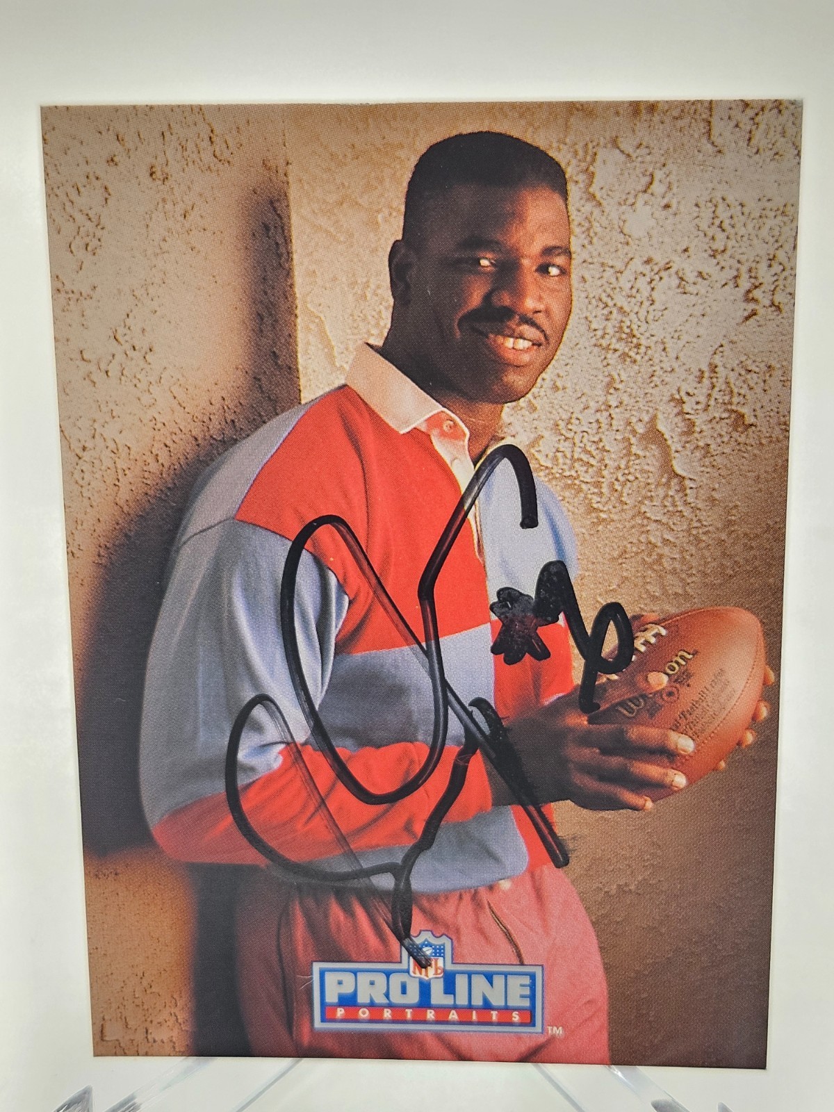 1992 Pro Line Portraits #339 Sean Jones Houston Oilers Signed Autographed Card