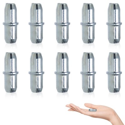 Regalstifte Stützzapfen, 10 Stück Stützen 5 mm Noppen S, silber 
