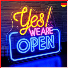 Open Neon Schild LED Zeichen Yes! We ARE OPEN Neon Sign für Wanddekoration