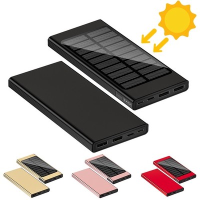 9000000mAh Solar Power Bank Portable Charger Battery Pack for Outdoor Camping