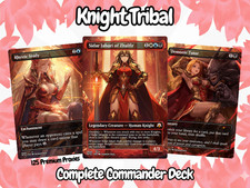 Knight Tribal Commander Deck | 100-Card Premi...