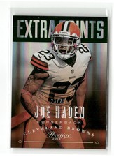 2013 Prestige #50 Joe Haden Extra Points Green Jersey # 23/25