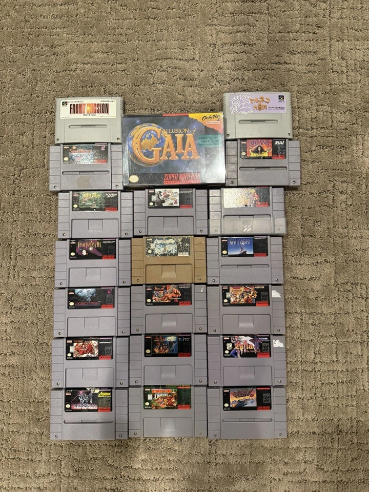 LOTE AUTÉNTICO RARO SNES - EARTHBOUND, CHRONO TRIGGER, DE ENG TERRANIGMA CIB Foto 4 de 4