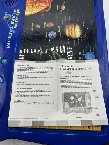 Interactive Planetarium Vintage Electronic Learning Toy Scientific Toys ltd NEW - Picture 11 of 12